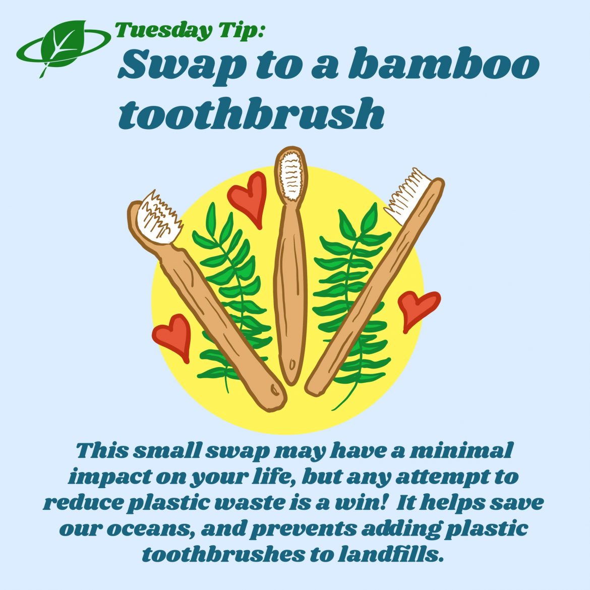 Swap to a bamboo toothbrush | Tuesday Tip