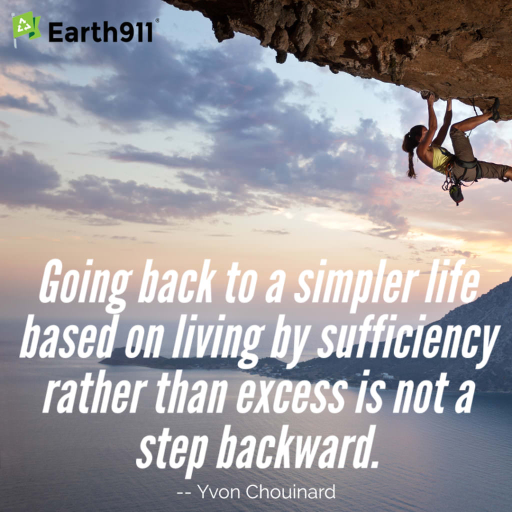 Earth911 Inspiration: Living by Sufficiency Rather Than Excess