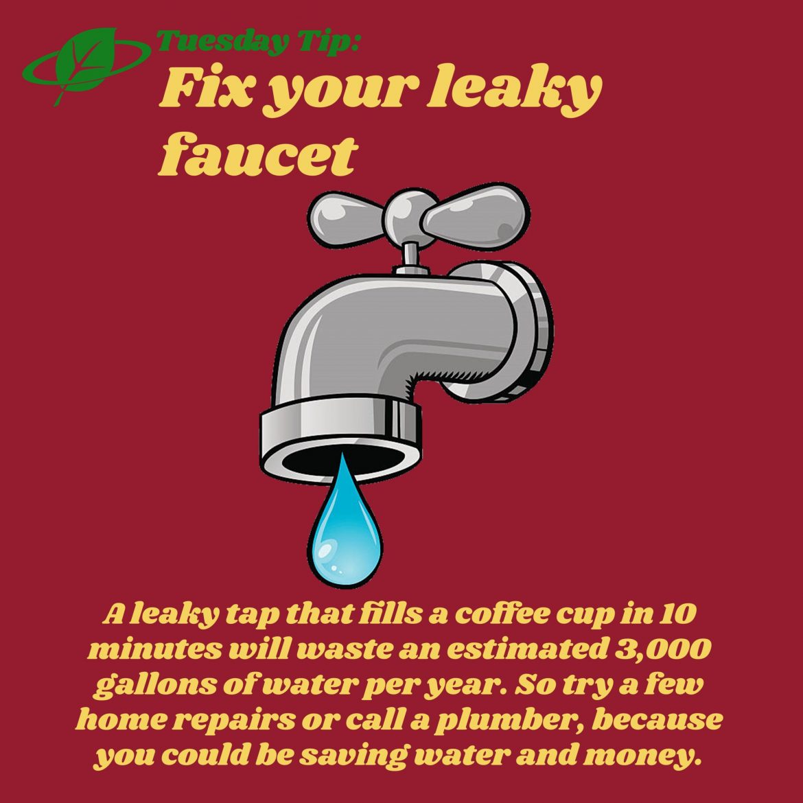 Fix your leaky faucet | Tuesday Tip