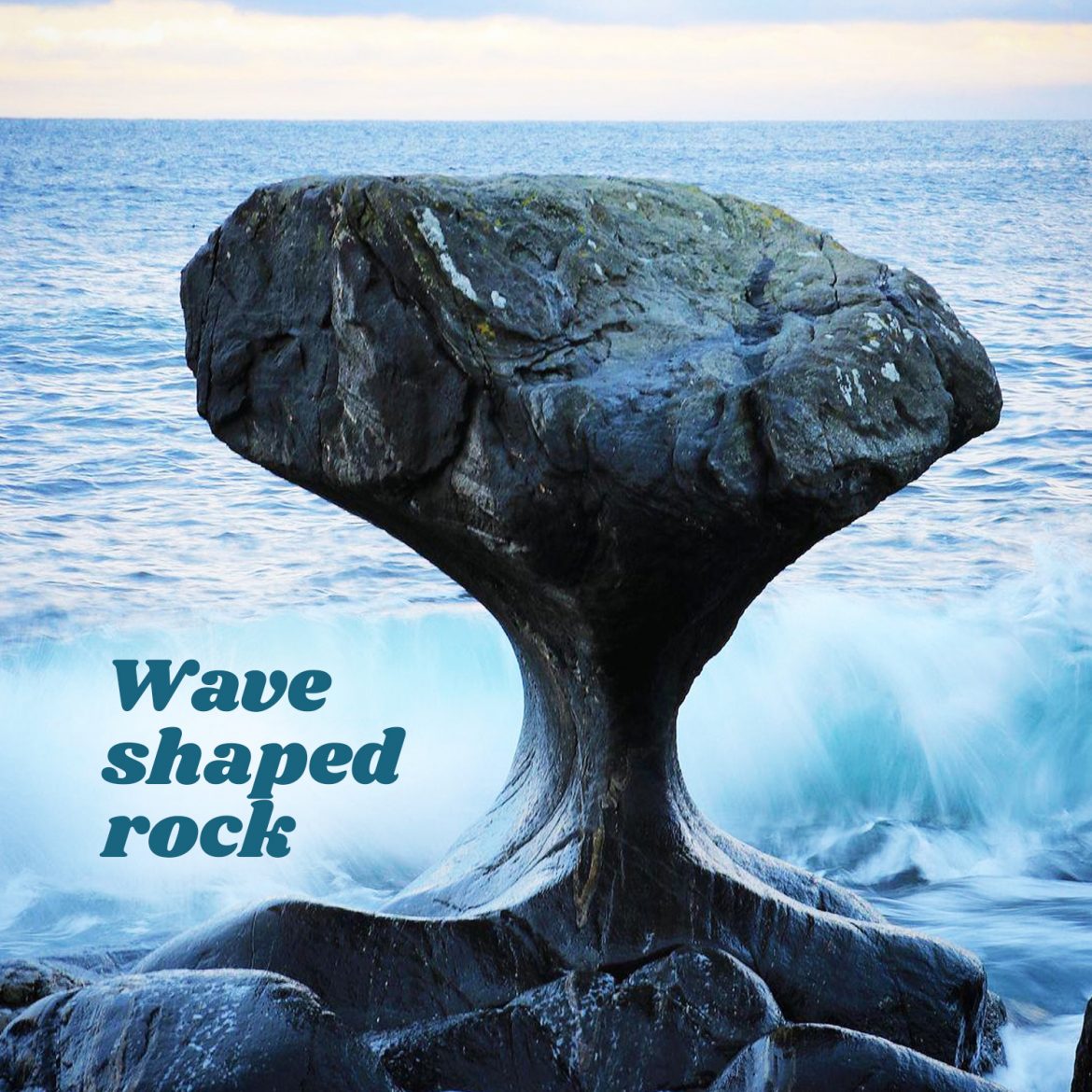 Wave shaped rock
