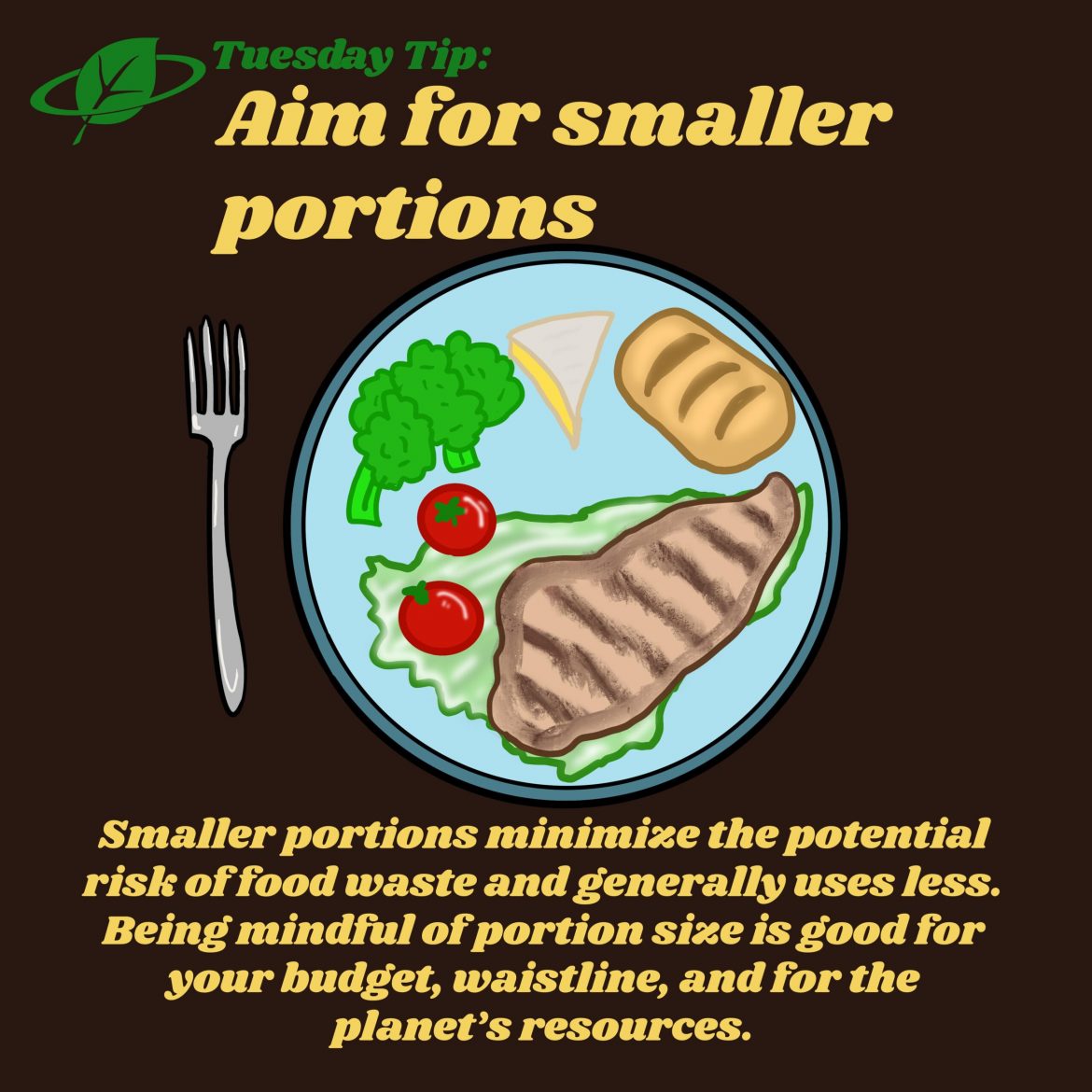 Aim for smaller portions | Tuesday Tip