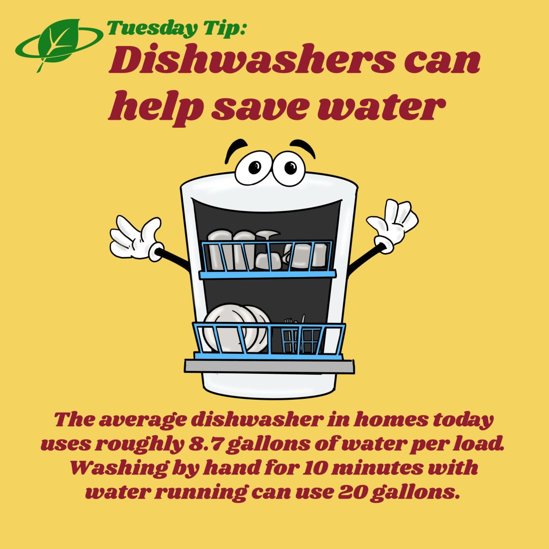 Dishwashers can help save water | Tuesday Tip