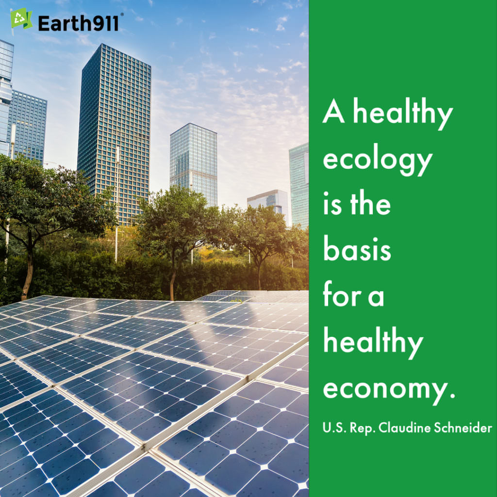 Earth911 Inspiration: Healthy Ecology, Healthy Economy