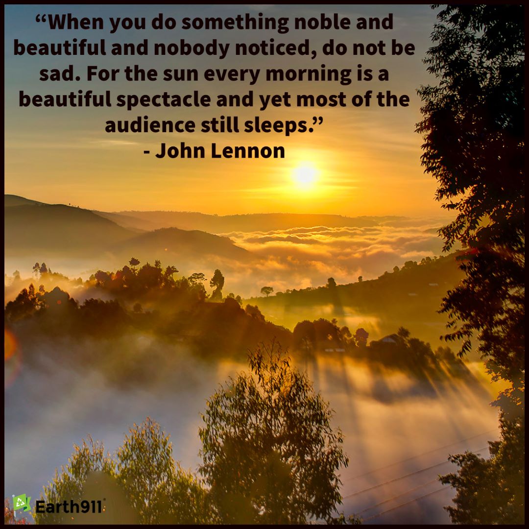 Earth911 Inspiration: Do Something Noble and Beautiful