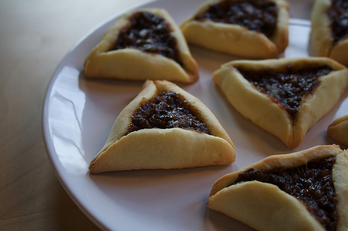 Buttery hamantaschen cookies for Purim