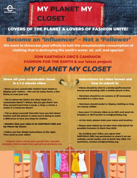 Earth Action: Become a Sustainable Fashion Influencer