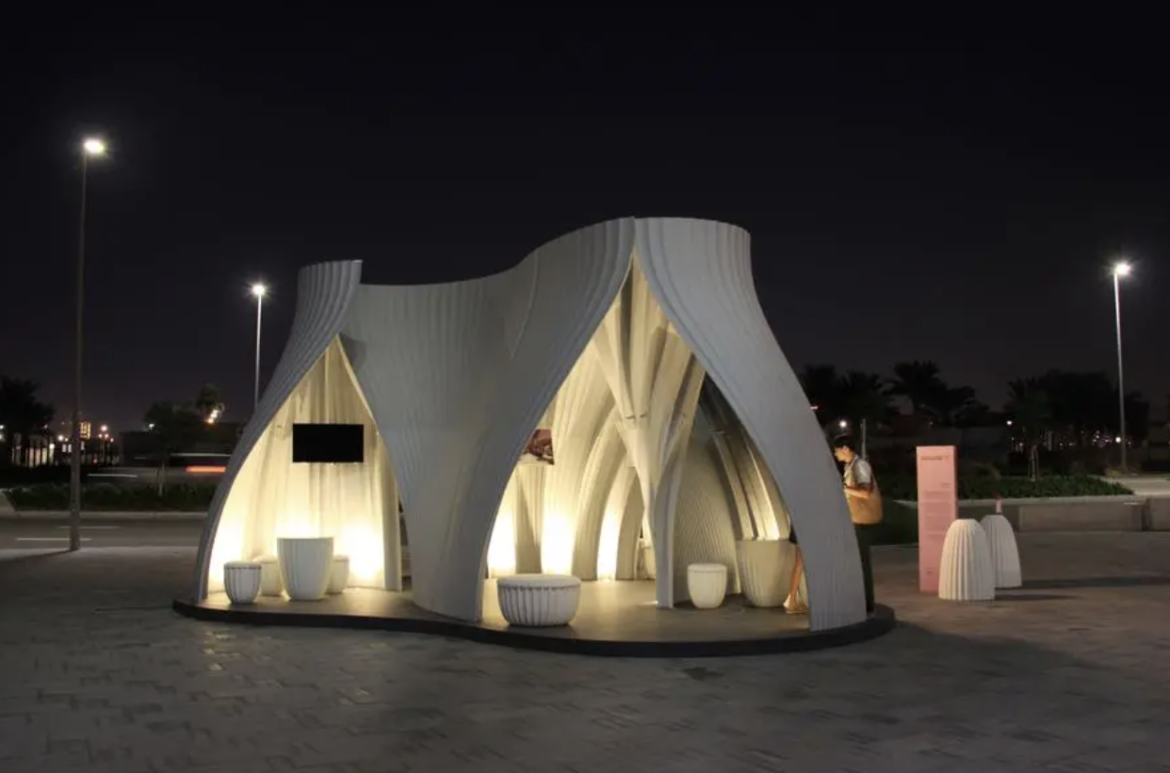 In5 presents 3D-printed office by Nyxo at Dubai Design Week