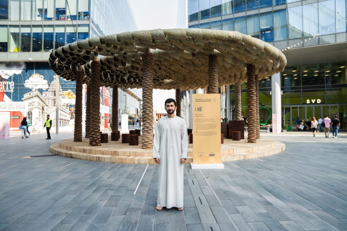 Palm Pavilion at Dubai Design Week mirrors Egypt’s rich heritage in palm tree furniture