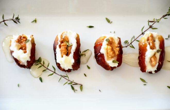 RECIPE: Dates Baked With Goat Cheese