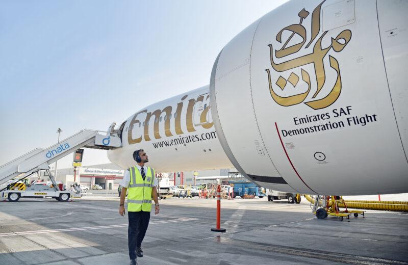 Fly from Paris and London guilt-free with sustainable fuel on Emirates flights