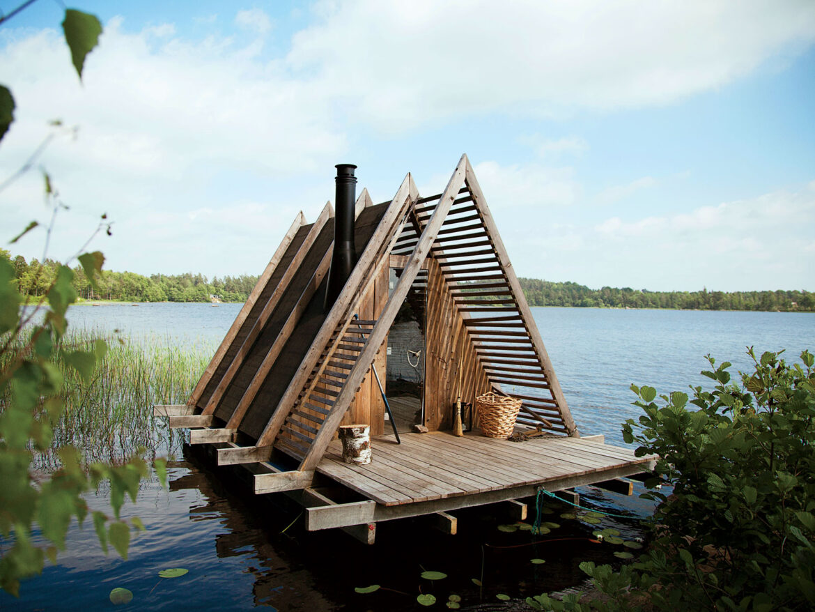 Stedsans – the floating sauna, Farm to Table retreat is for sale