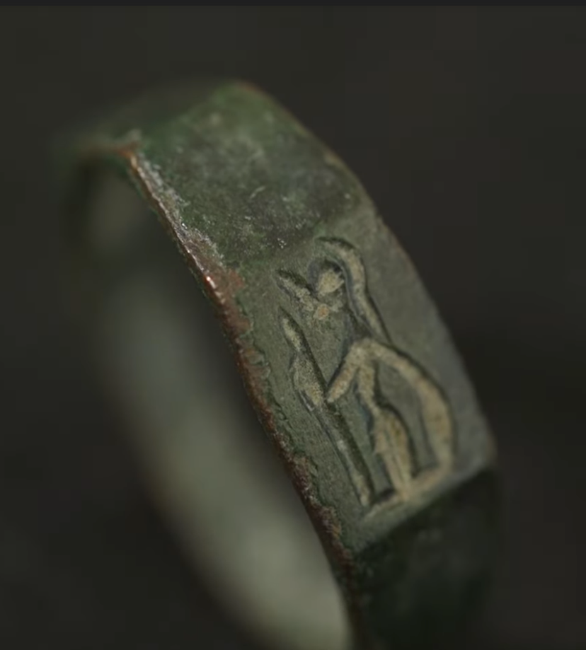 Ancient Goddess of War ring found by boy in Israel