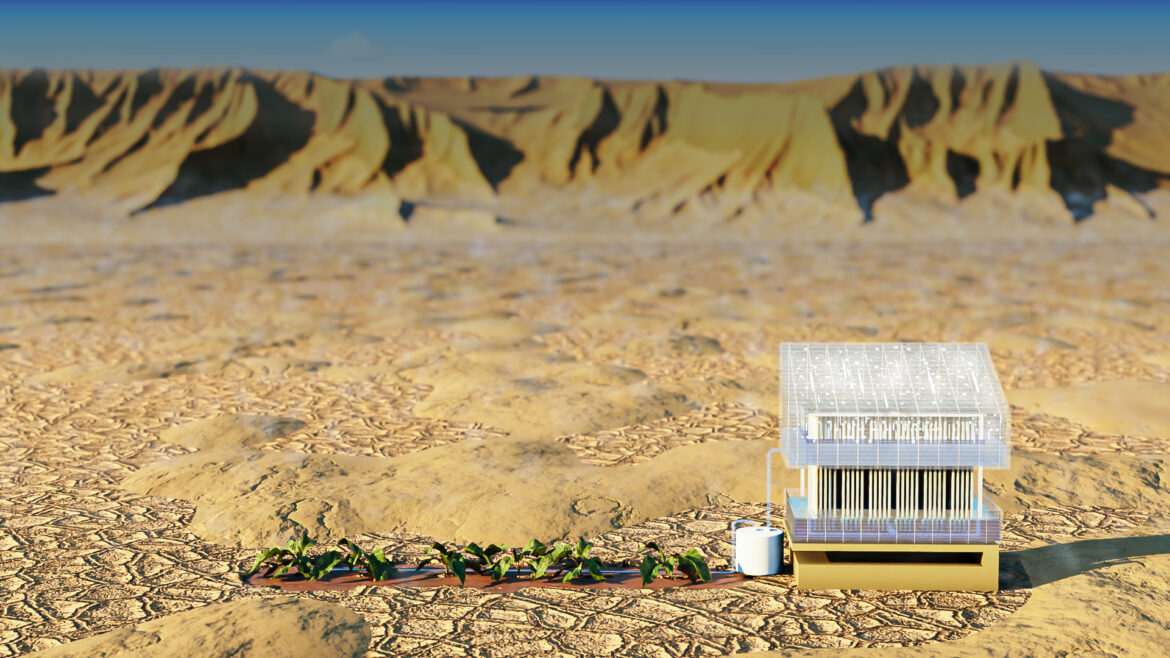 New water gen from air invention, uses biomimicry, the sun and salt channels