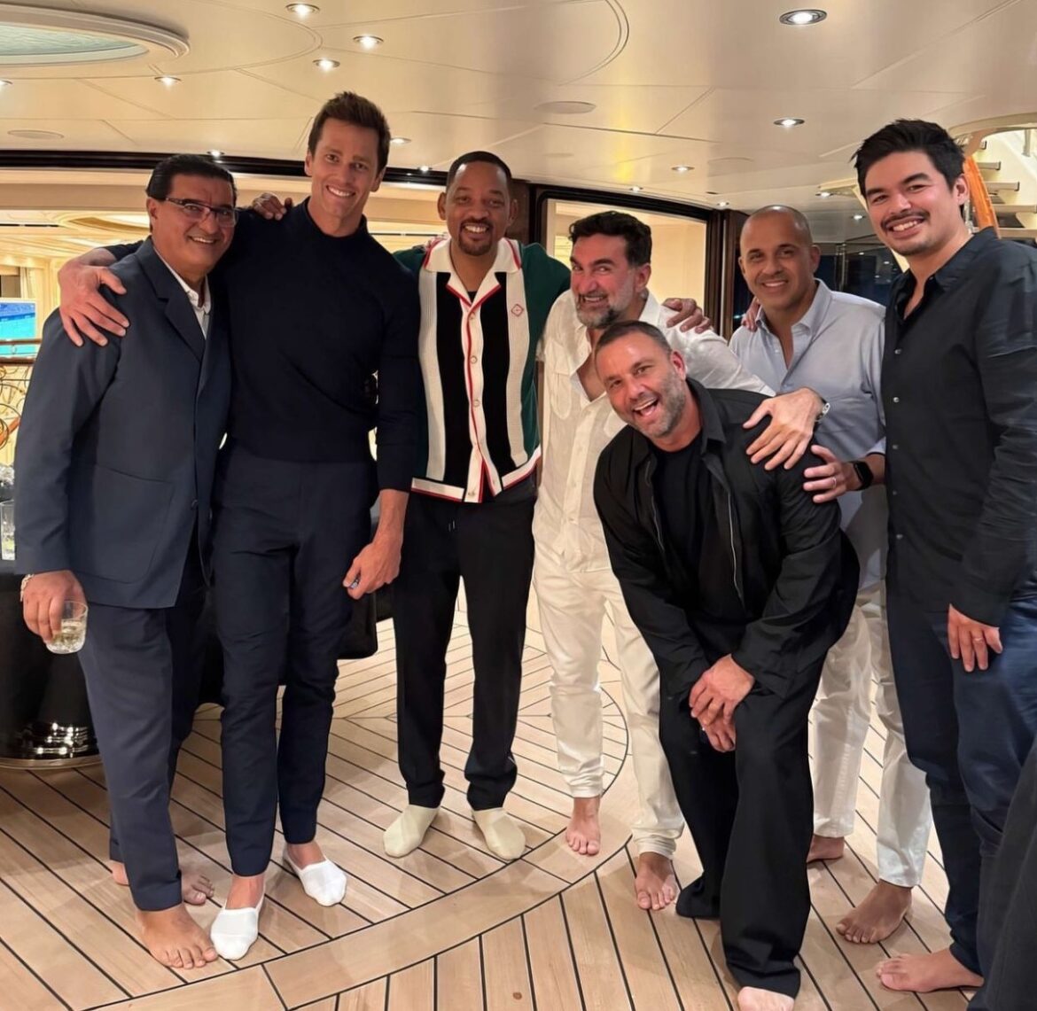 Tom Brady, Will Smith yacht into Sindalah luxury resort in Saudi Arabia